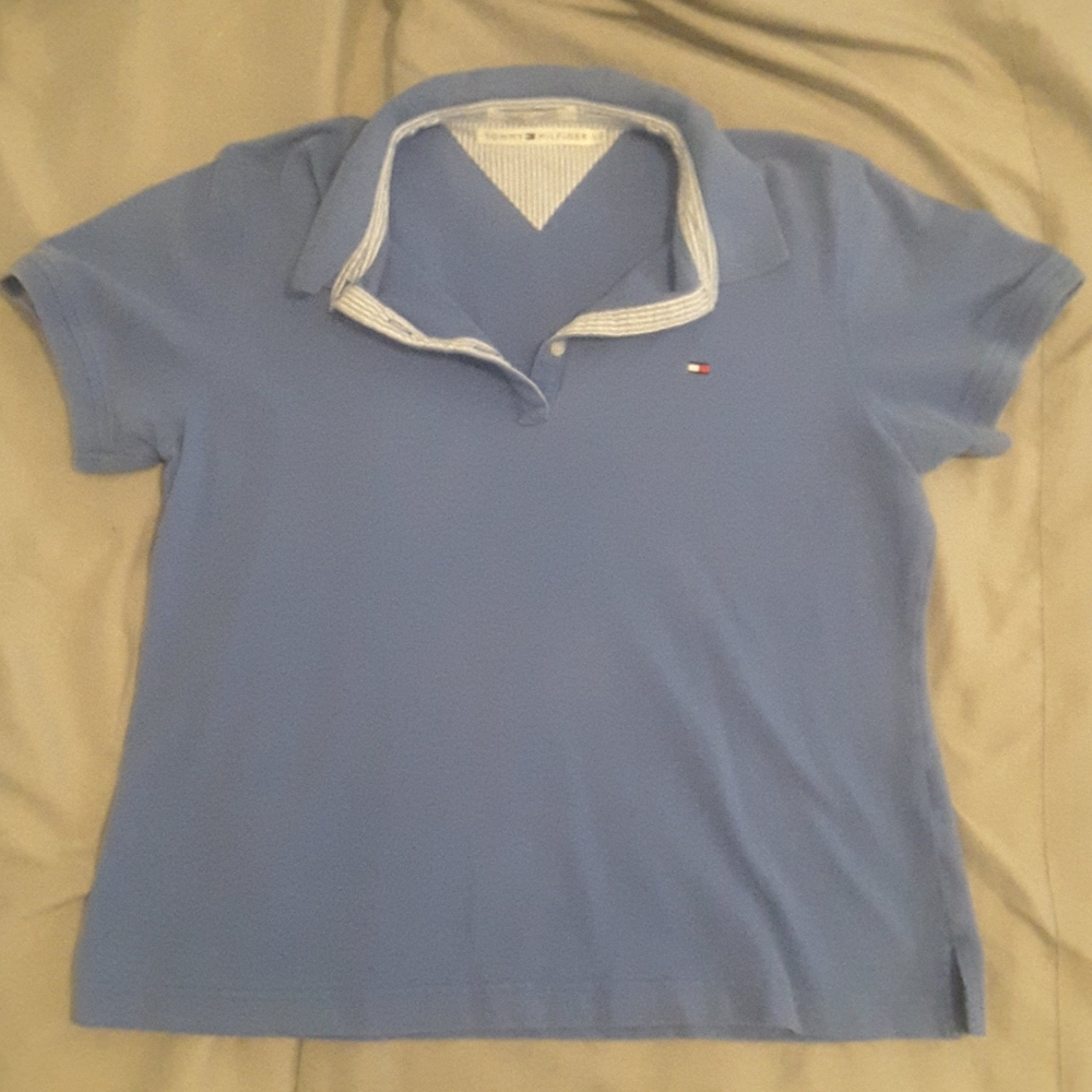 Women's Tommy Hilfiger Large Blue Polo top